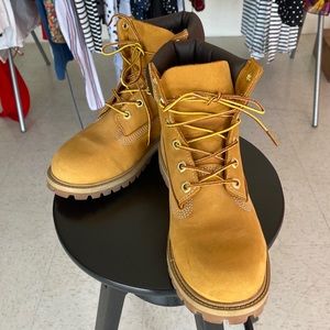 Timberlands fits women’s size 7.5